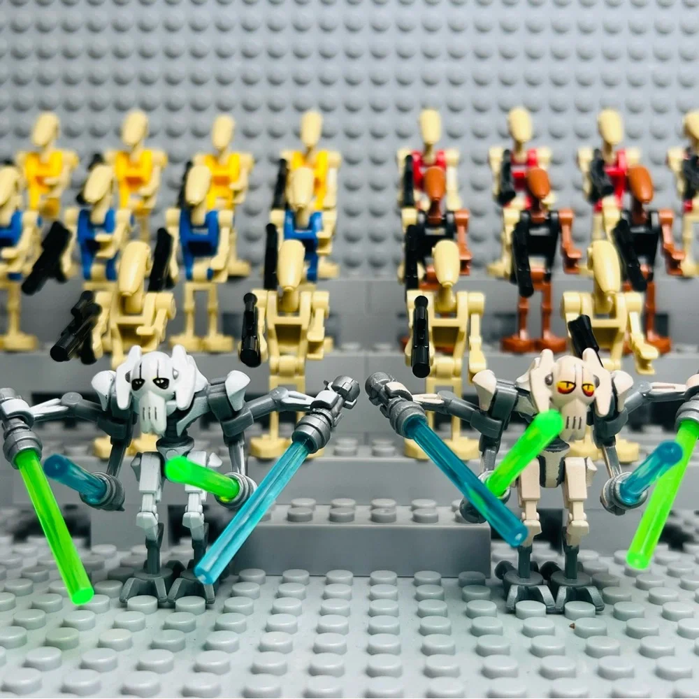 Star Wars General Grievous with Battle Droid Custom Minifigures Lot of 22 - Picture 4 of 4